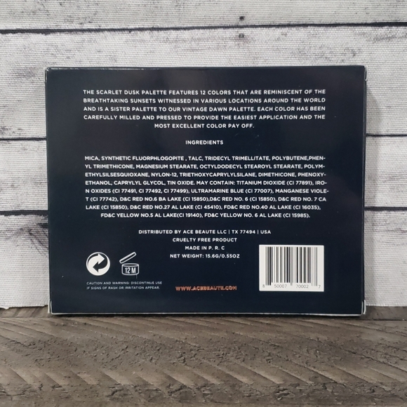 ACE BEAUTE-Scarlet Dusk Eyeshadow Pallette - Picture 5 of 6